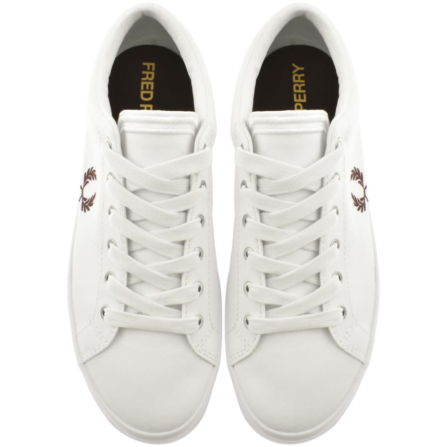 Fred Perry Baseline Twill Trainers White